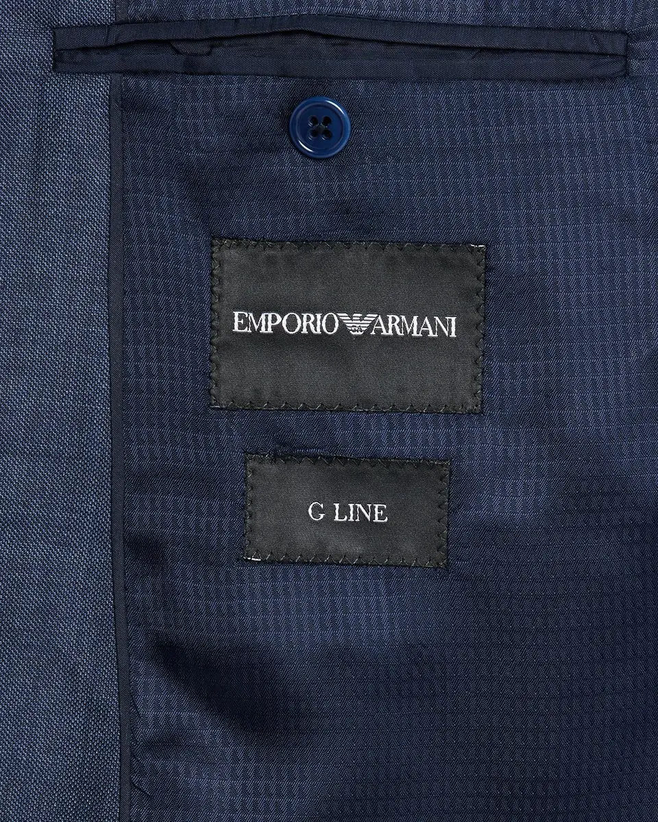 Emporio Armani Men's Wool-Blend Sharkskin G Line Suit | Thumbnail 7 Emporio Armani Men's Wool-Blend Sharkskin G Line Suit | Thumbnail 7