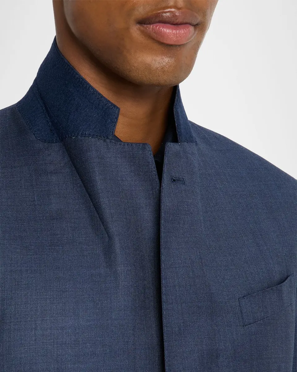 Emporio Armani Men's Wool-Blend Sharkskin G Line Suit | Thumbnail 8 Emporio Armani Men's Wool-Blend Sharkskin G Line Suit | Thumbnail 8