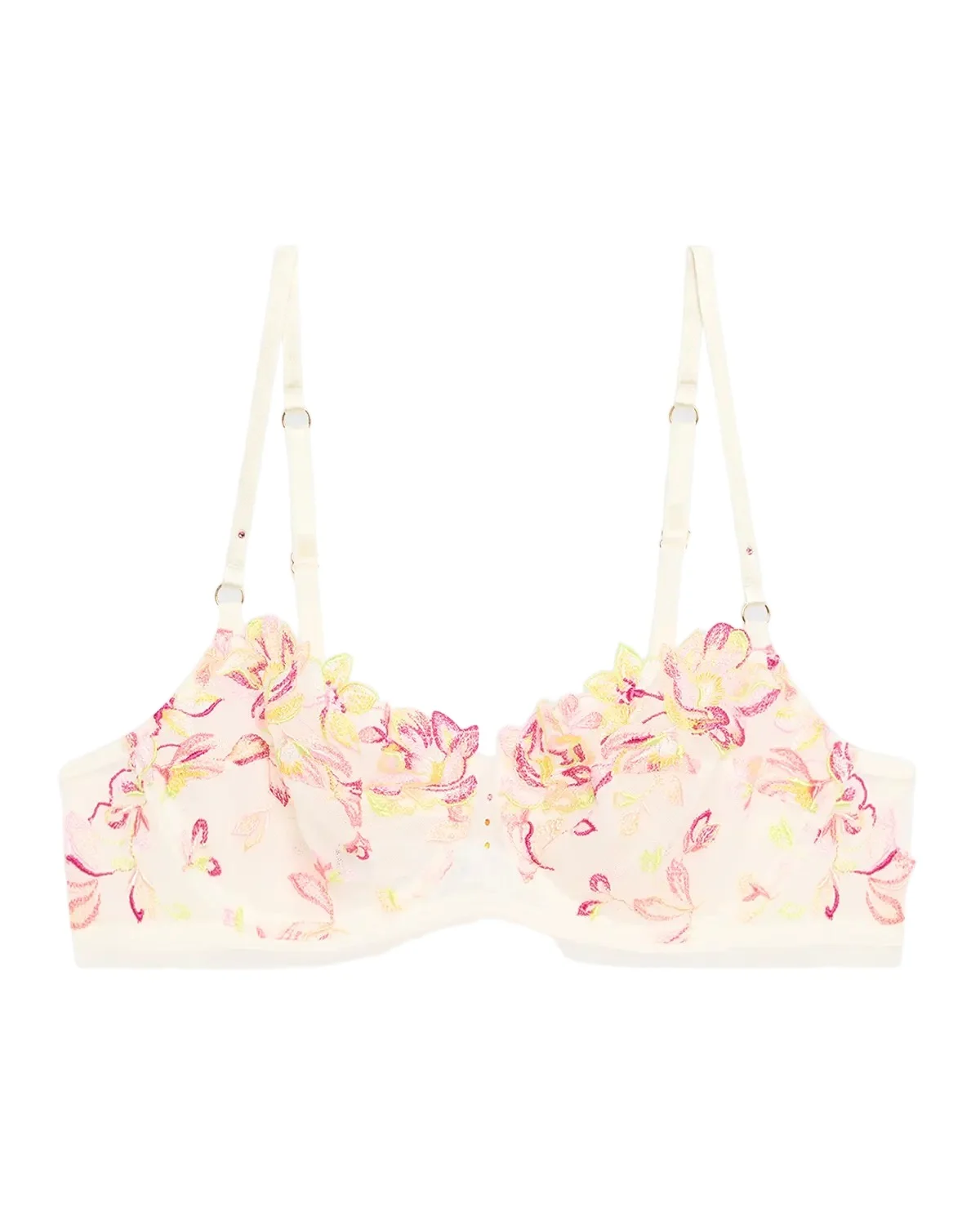 Folie D 'Ete Floral-Embroidered Demi Bra Folie D 'Ete Floral-Embroidered Demi Bra