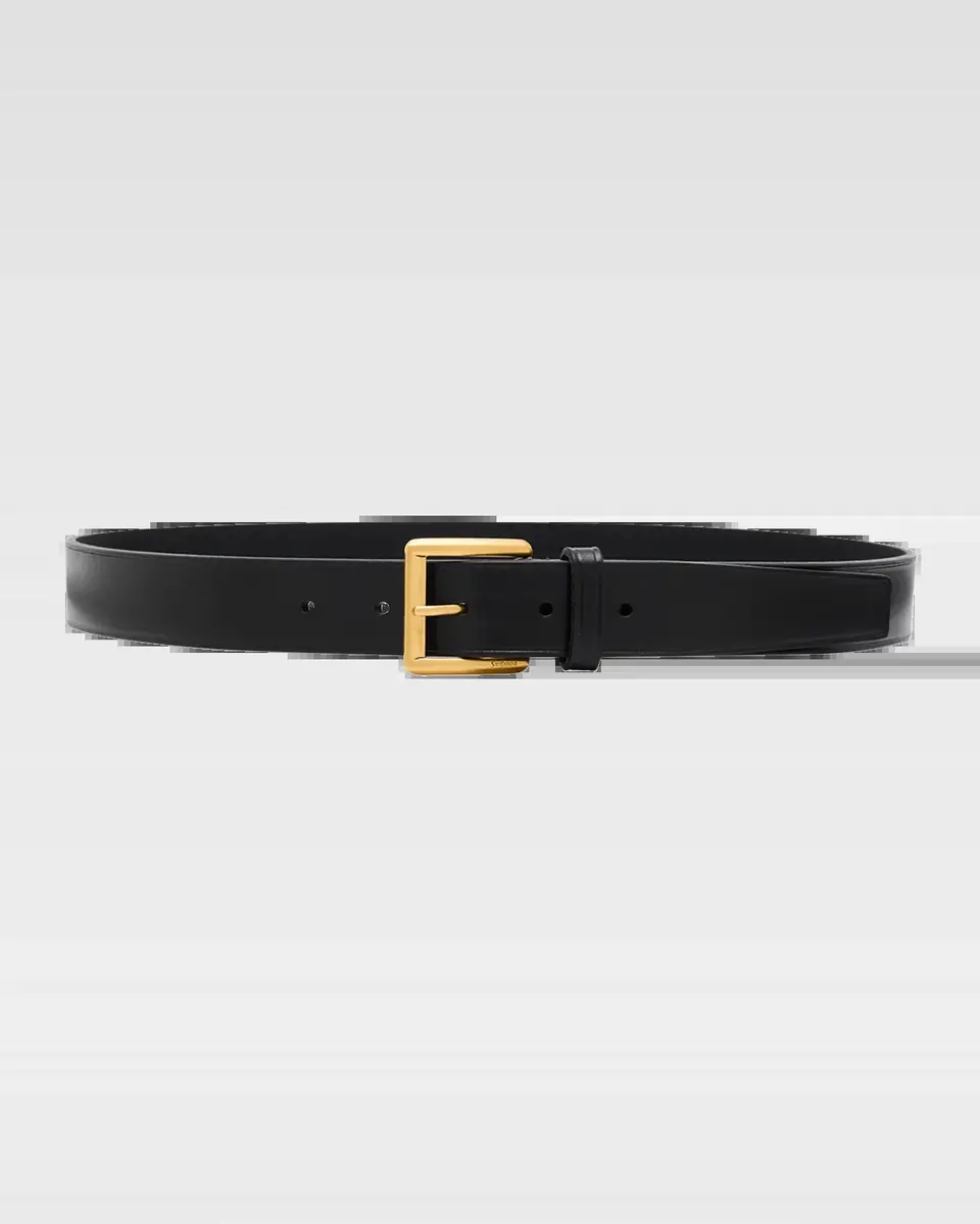 Saint Laurent Minimal Leather Belt | Thumbnail 2