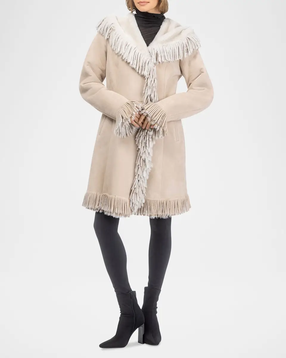 Gorski Merino Shearling Lamb Parka With Fringes | Thumbnail 2 Gorski Merino Shearling Lamb Parka With Fringes | Thumbnail 2