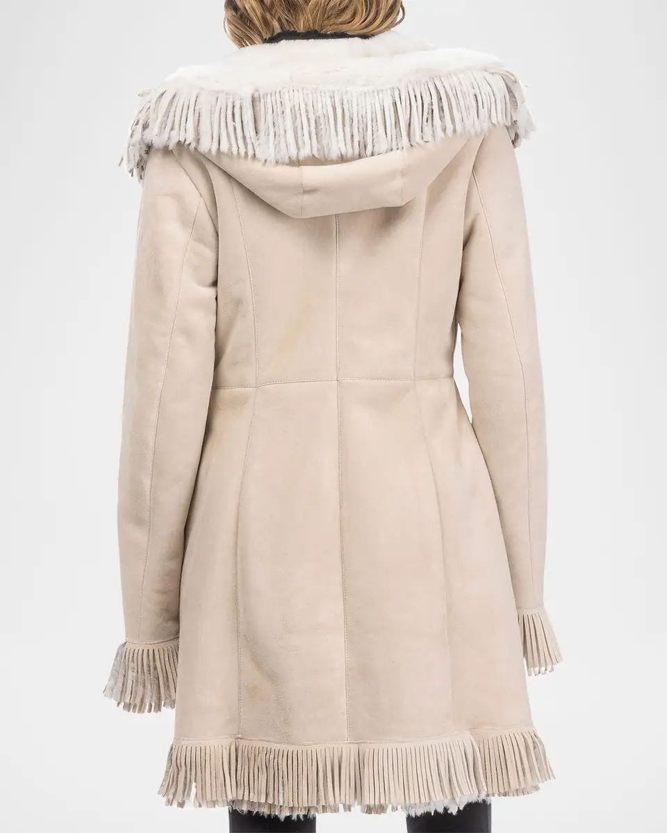 Gorski Merino Shearling Lamb Parka With Fringes | Thumbnail 3 Gorski Merino Shearling Lamb Parka With Fringes | Thumbnail 3
