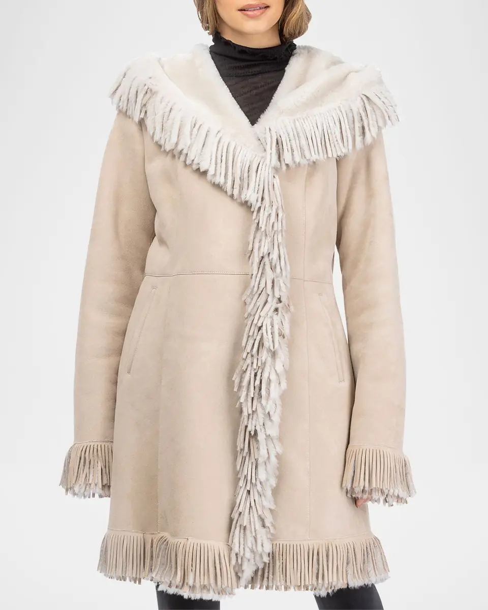Gorski Merino Shearling Lamb Parka With Fringes | Thumbnail 4 Gorski Merino Shearling Lamb Parka With Fringes | Thumbnail 4