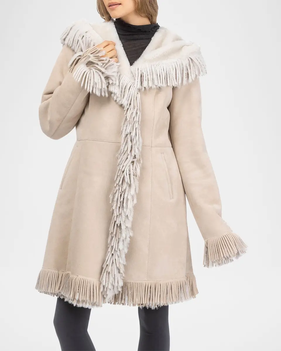 Gorski Merino Shearling Lamb Parka With Fringes | Thumbnail 5 Gorski Merino Shearling Lamb Parka With Fringes | Thumbnail 5