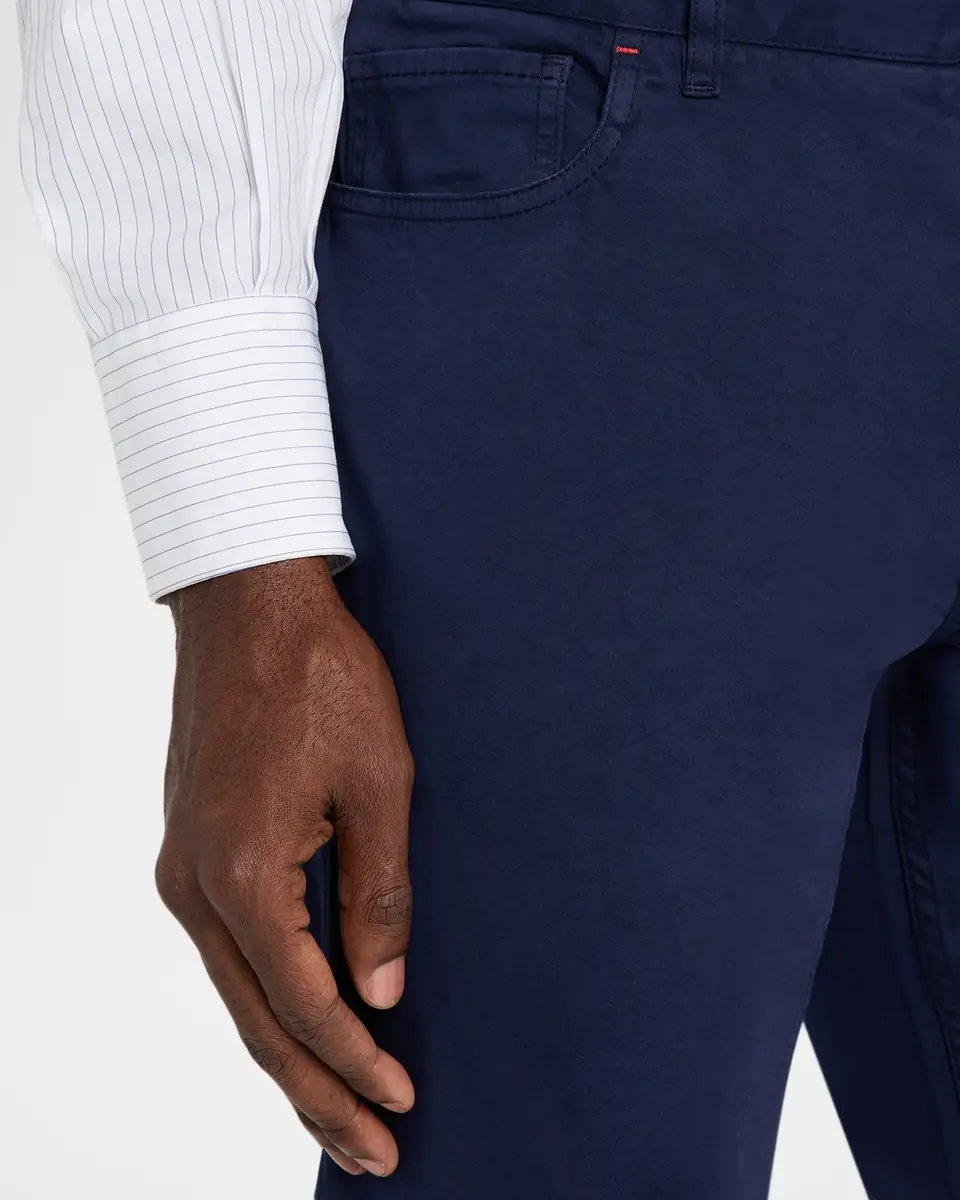 Isaia Men's Cashmere-Cotton Slim 5-Pocket Pants | Thumbnail 5 Isaia Men's Cashmere-Cotton Slim 5-Pocket Pants | Thumbnail 5
