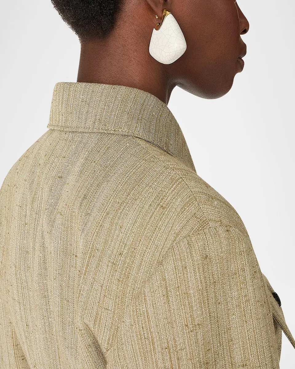 Bottega Veneta Large Fin Ceramic Earrings | Thumbnail 2