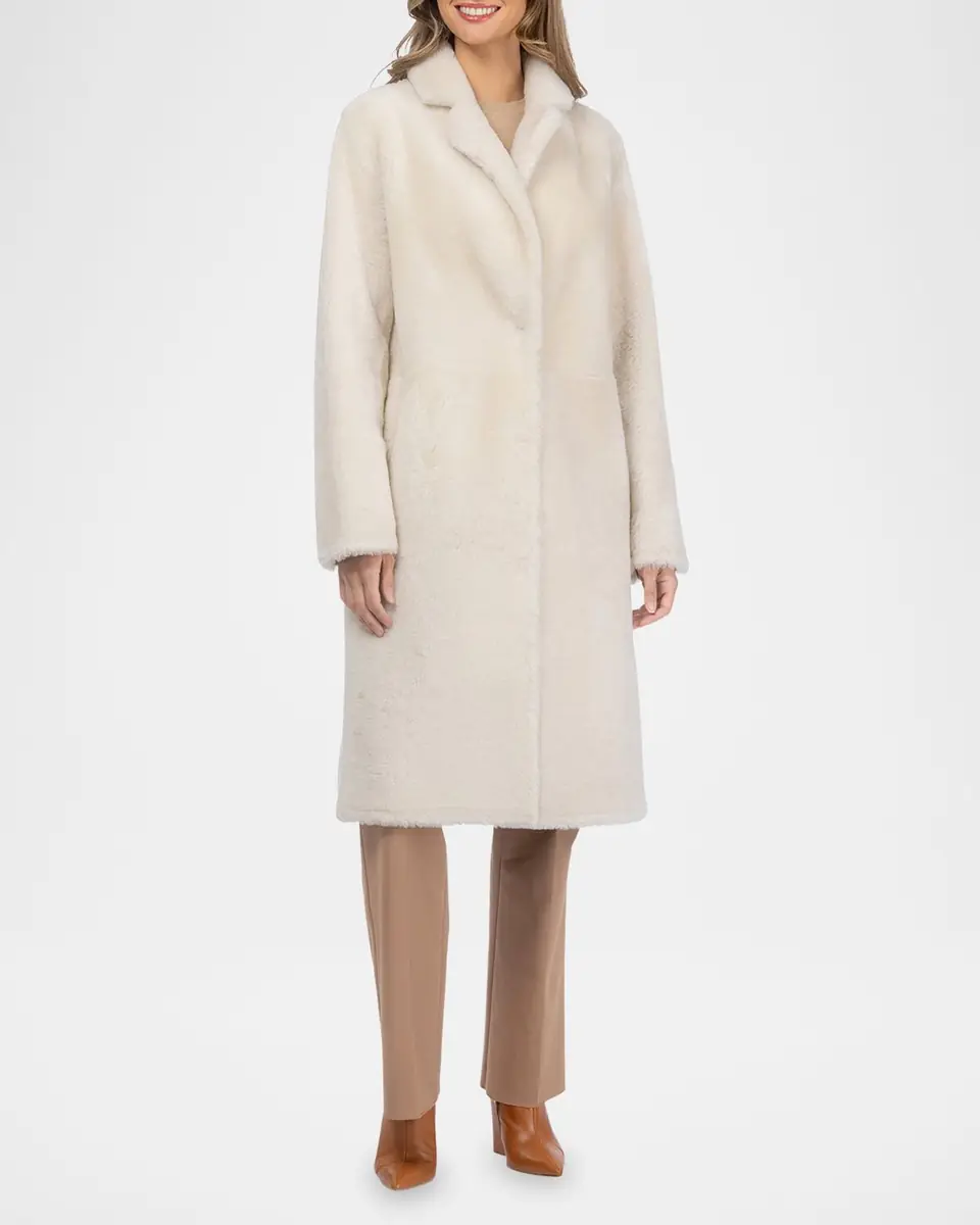 Gorski Short Reversible Merino Lamb Shearling Coat | Thumbnail 2 Gorski Short Reversible Merino Lamb Shearling Coat | Thumbnail 2