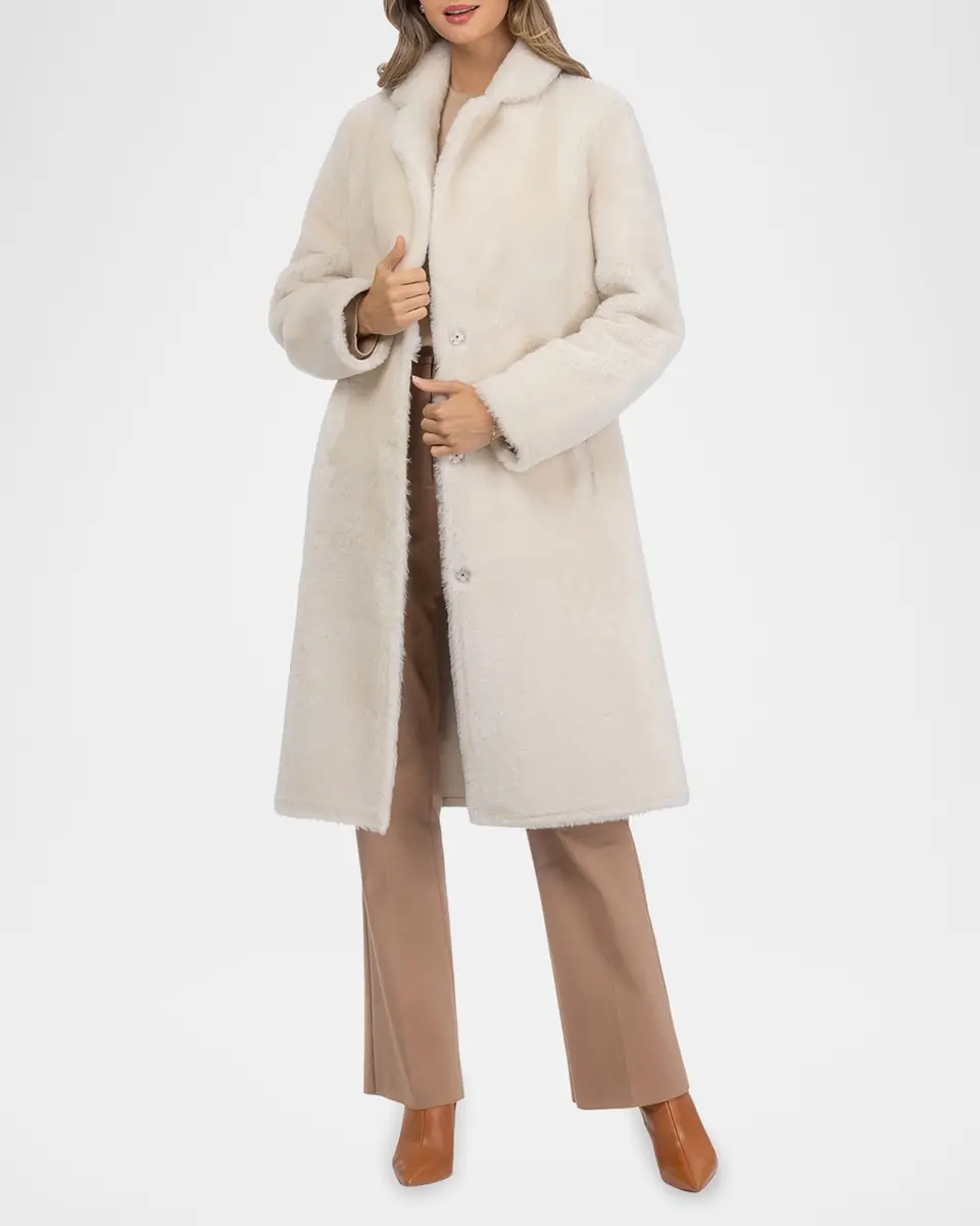 Gorski Short Reversible Merino Lamb Shearling Coat | Thumbnail 4 Gorski Short Reversible Merino Lamb Shearling Coat | Thumbnail 4