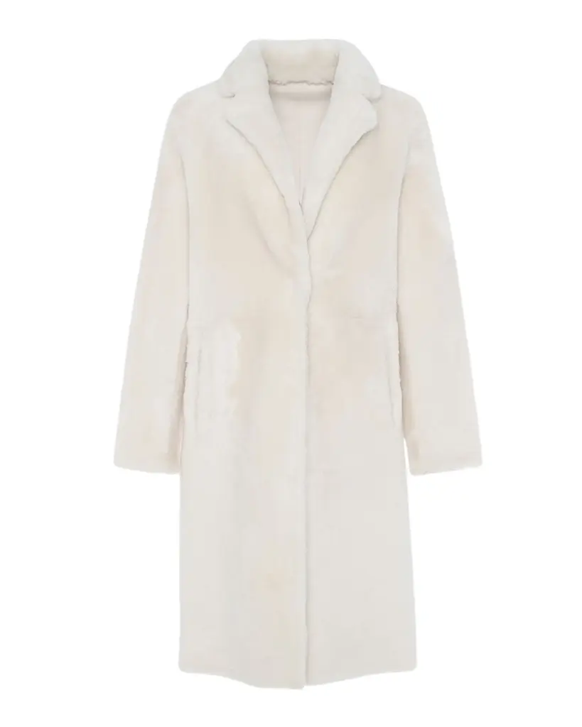 Short Reversible Merino Lamb Shearling Coat Short Reversible Merino Lamb Shearling Coat