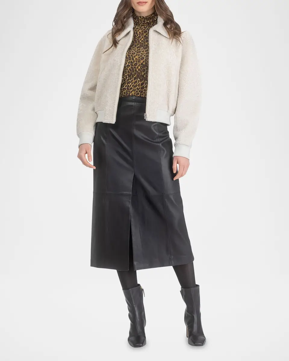 Gorski Reversible Textured Lamb Shearling Zip Jacket | Thumbnail 2 Gorski Reversible Textured Lamb Shearling Zip Jacket | Thumbnail 2
