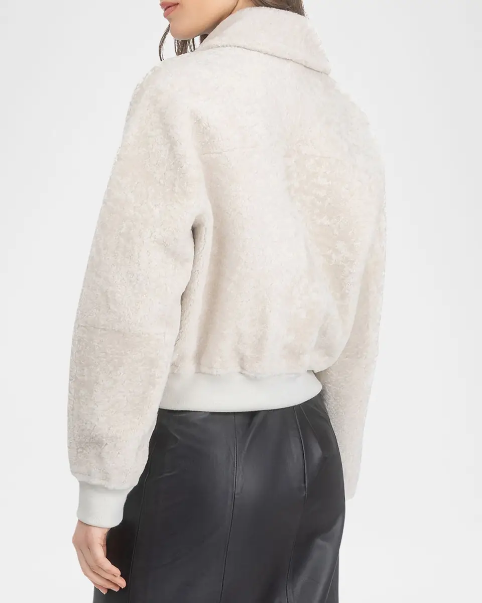 Gorski Reversible Textured Lamb Shearling Zip Jacket | Thumbnail 3 Gorski Reversible Textured Lamb Shearling Zip Jacket | Thumbnail 3