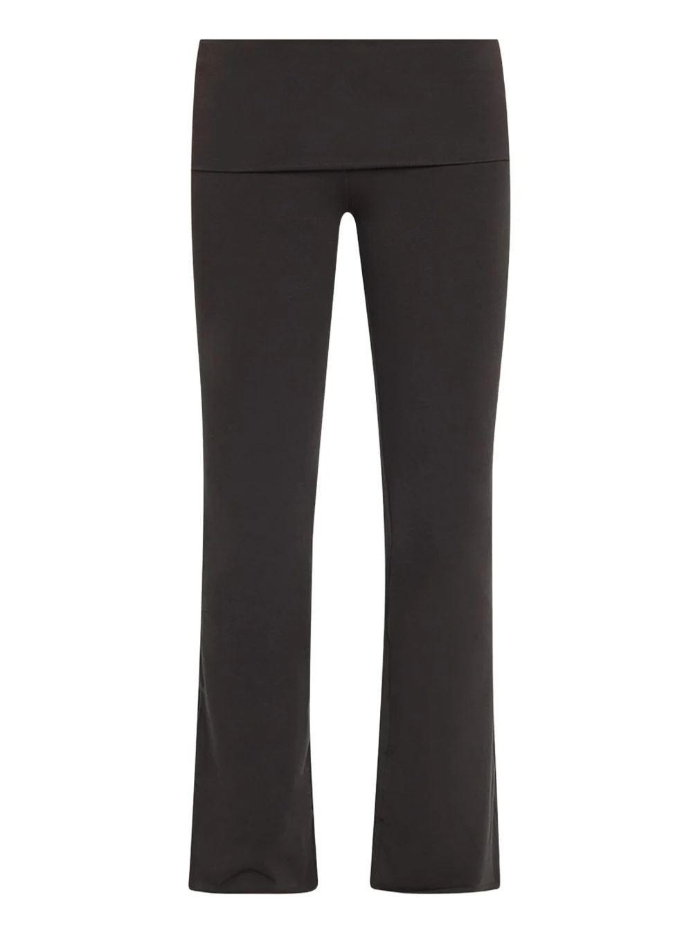 Cotton Jersey Foldover Flare-Leg Pants Cotton Jersey Foldover Flare-Leg Pants