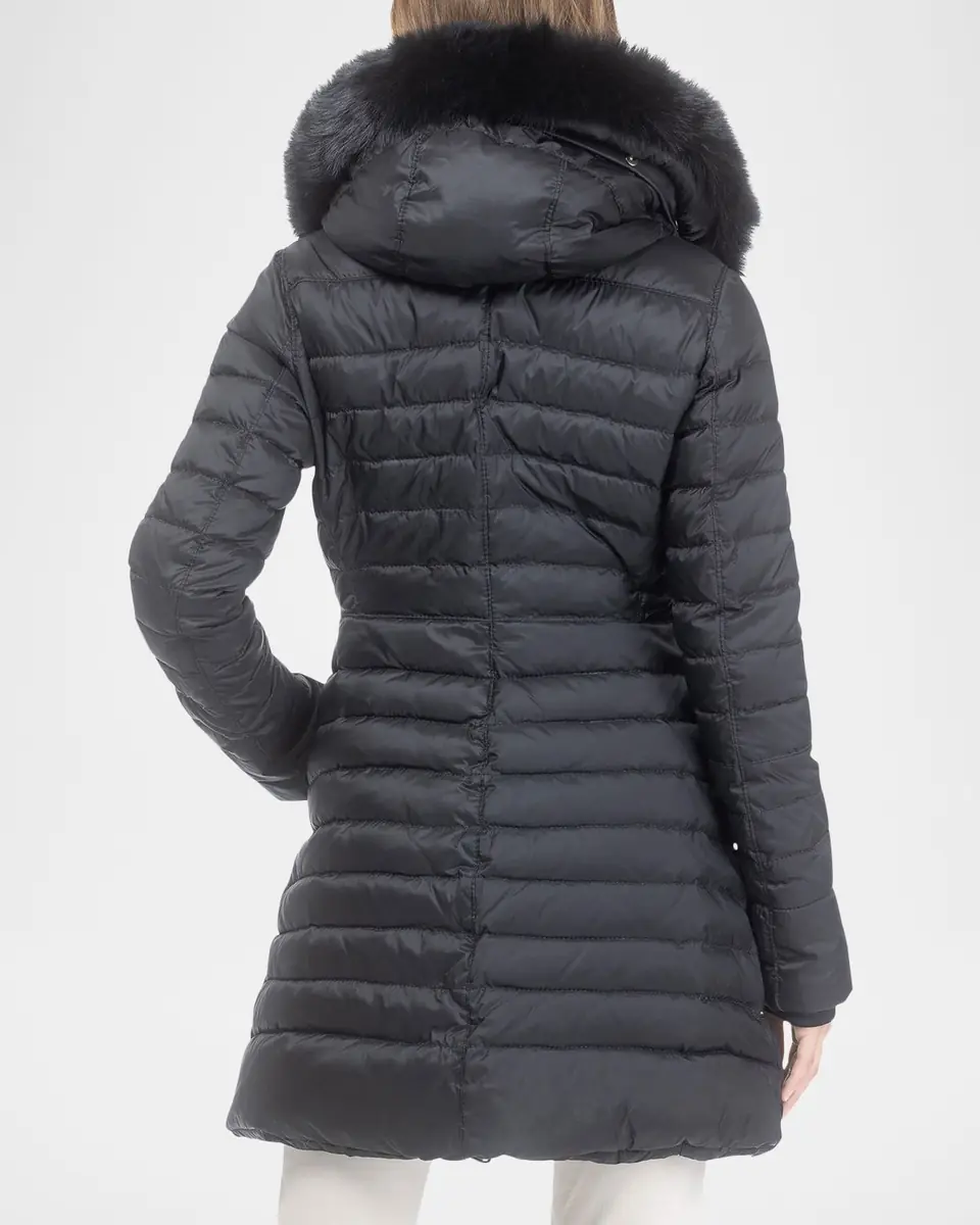 Gorski Down Apres-Ski Jacket with Detachable Toscana Lamb Hood Trim | Thumbnail 3 Gorski Down Apres-Ski Jacket with Detachable Toscana Lamb Hood Trim | Thumbnail 3