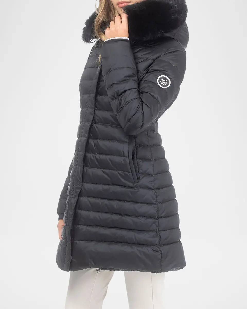 Gorski Down Apres-Ski Jacket with Detachable Toscana Lamb Hood Trim | Thumbnail 4 Gorski Down Apres-Ski Jacket with Detachable Toscana Lamb Hood Trim | Thumbnail 4