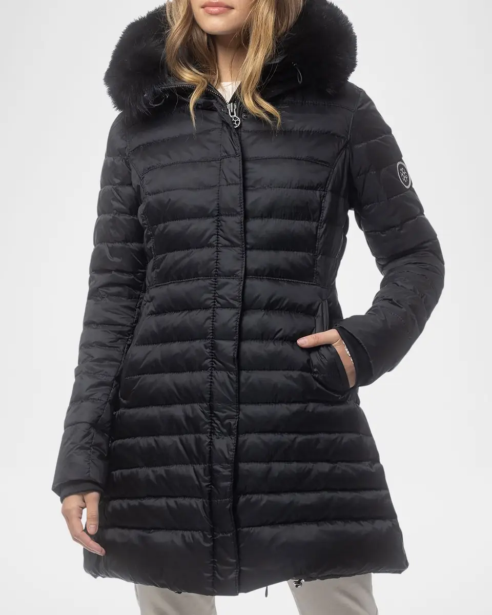 Gorski Down Apres-Ski Jacket with Detachable Toscana Lamb Hood Trim | Thumbnail 5 Gorski Down Apres-Ski Jacket with Detachable Toscana Lamb Hood Trim | Thumbnail 5