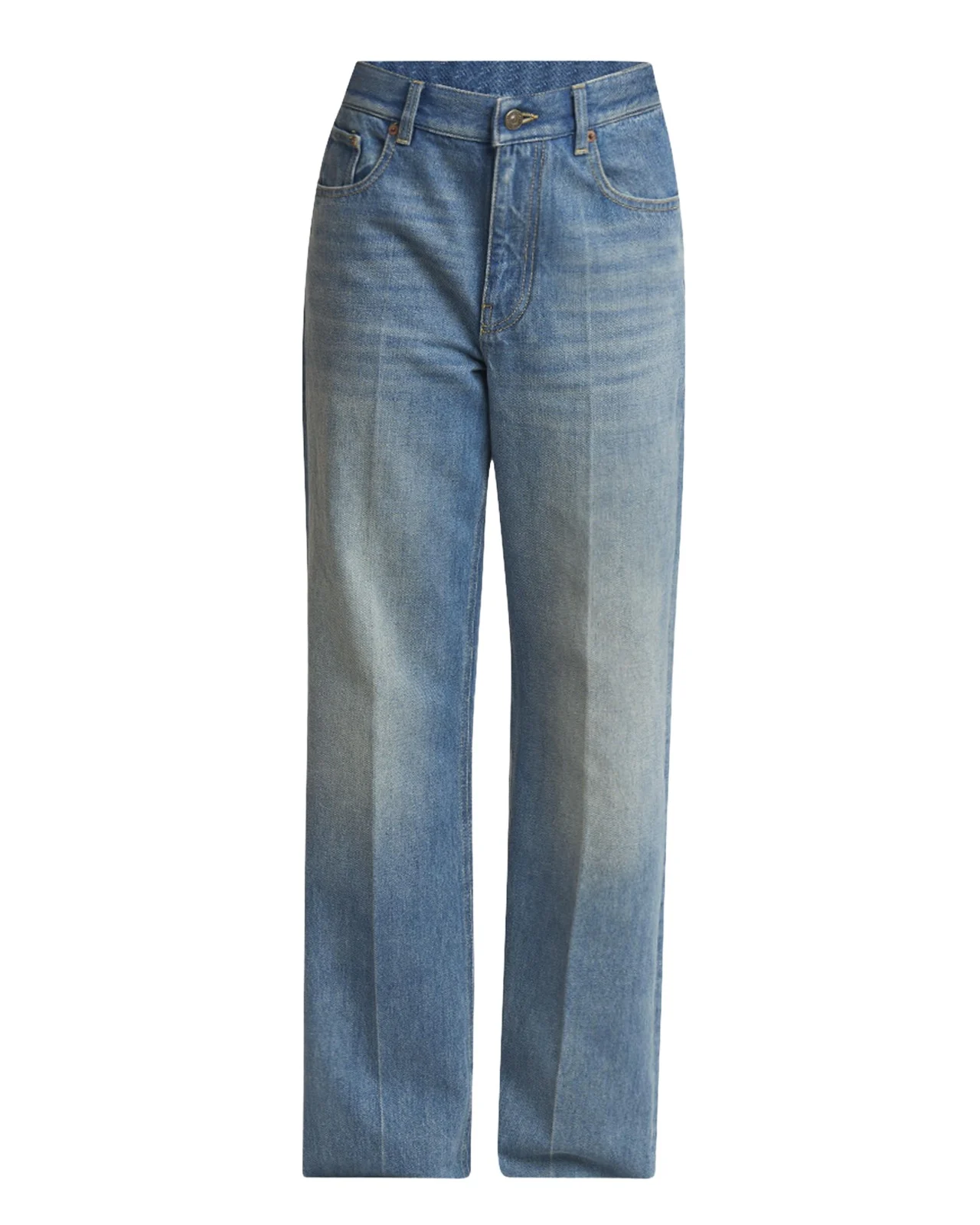 Mid-Rise Wide-Leg Denim Jeans Mid-Rise Wide-Leg Denim Jeans