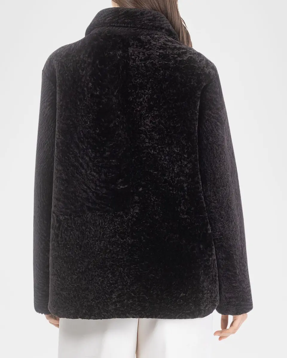 Gorski Reversible Textured Shearling Lamb Jacket | Thumbnail 3 Gorski Reversible Textured Shearling Lamb Jacket | Thumbnail 3
