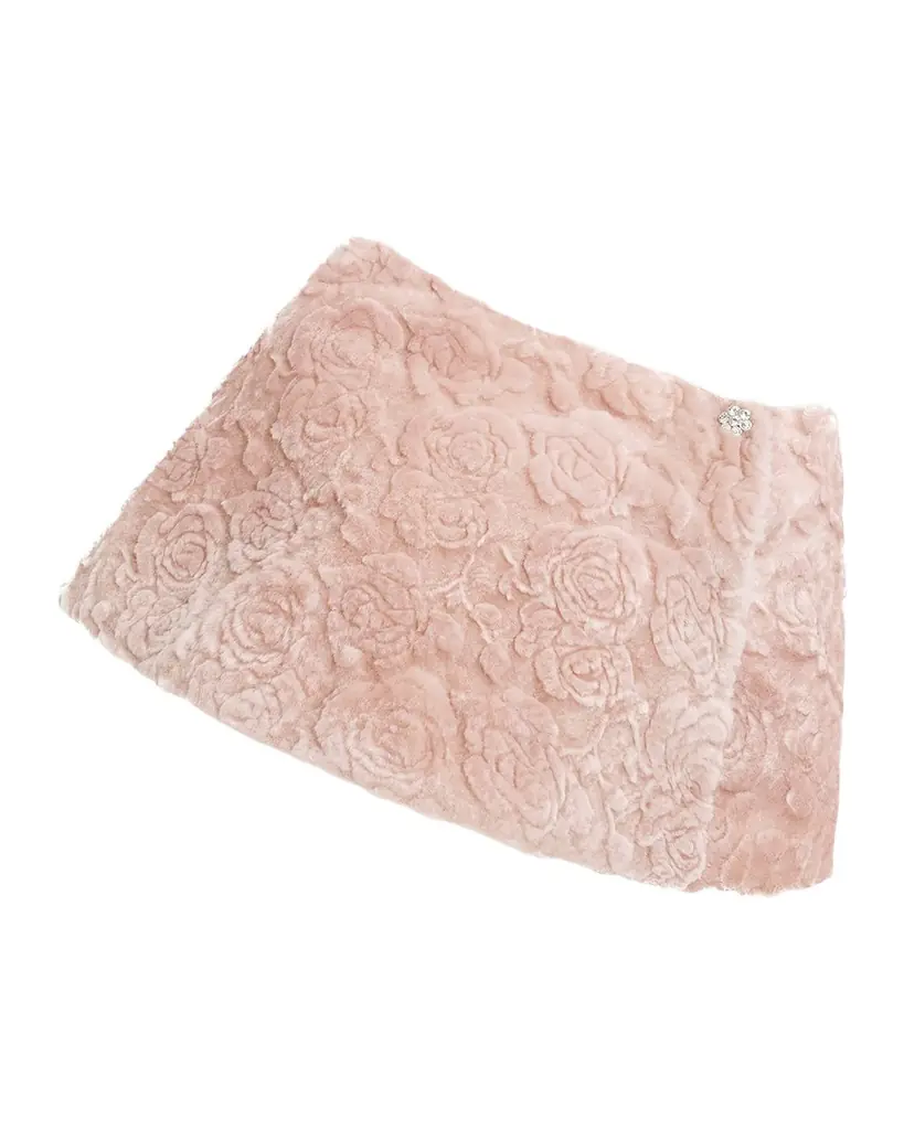 Gorski Rose Printed Select Lamb Shearling Capelet