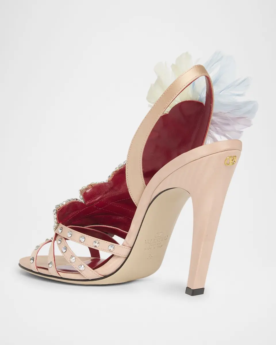 Valentino Garavani Dans Le Foyer Embellished Slingback Sandals | Thumbnail 3 Valentino Garavani Dans Le Foyer Embellished Slingback Sandals | Thumbnail 3