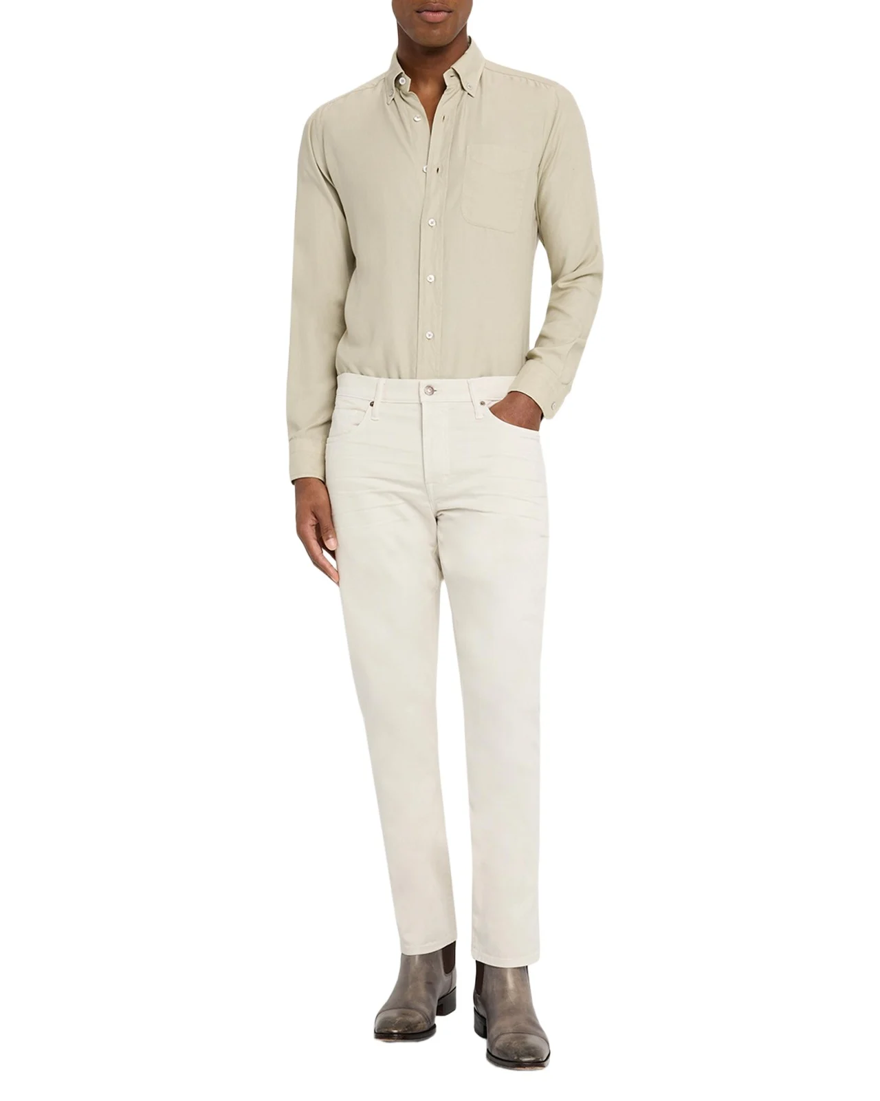 Men's Stretch-Twill Straight-Fit Pants Men's Stretch-Twill Straight-Fit Pants