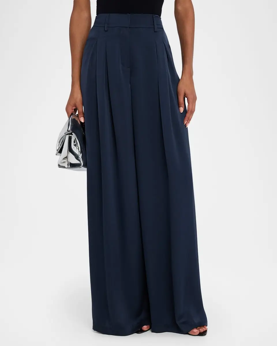 Ramy Brook Oscar Wide-Leg Satin Pants | Thumbnail 4 Ramy Brook Oscar Wide-Leg Satin Pants | Thumbnail 4