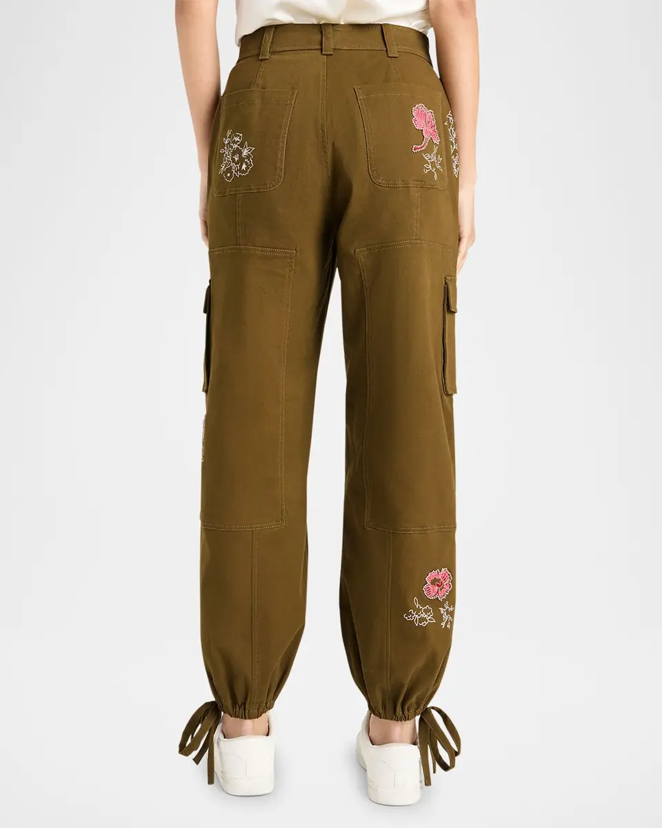 Cinq à Sept Zola Desert Rose Cargo Joggers | Thumbnail 2 Cinq à Sept Zola Desert Rose Cargo Joggers | Thumbnail 2