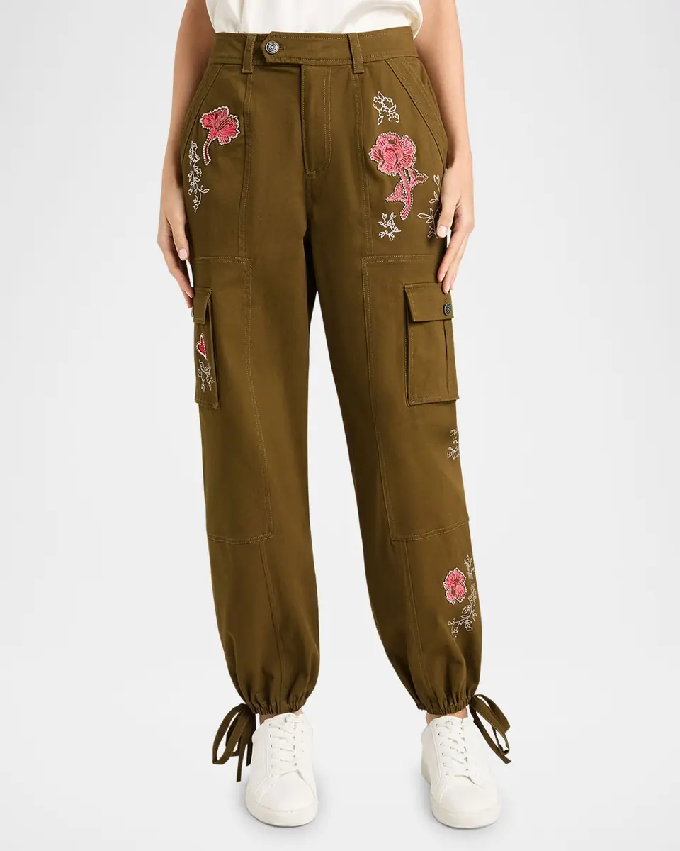 Cinq à Sept Zola Desert Rose Cargo Joggers | Thumbnail 3 Cinq à Sept Zola Desert Rose Cargo Joggers | Thumbnail 3