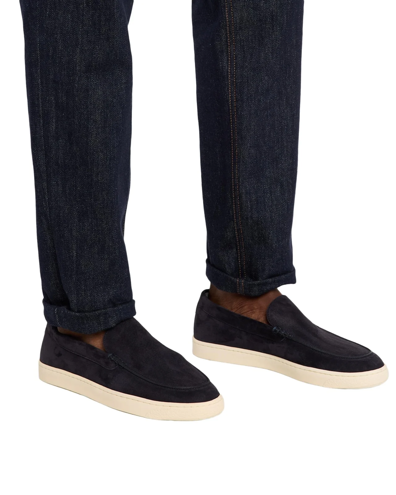 Men's Hybrid Venetian Suede Slip-Ons