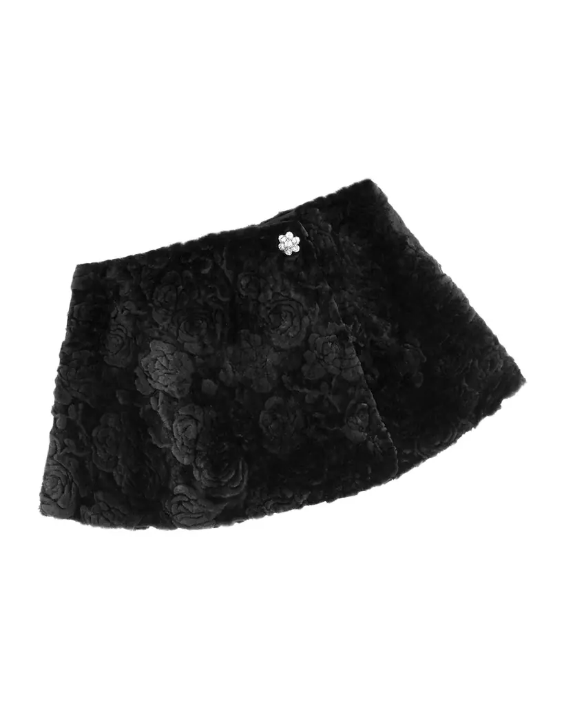 Gorski Rose Printed Select Lamb Shearling Capelet