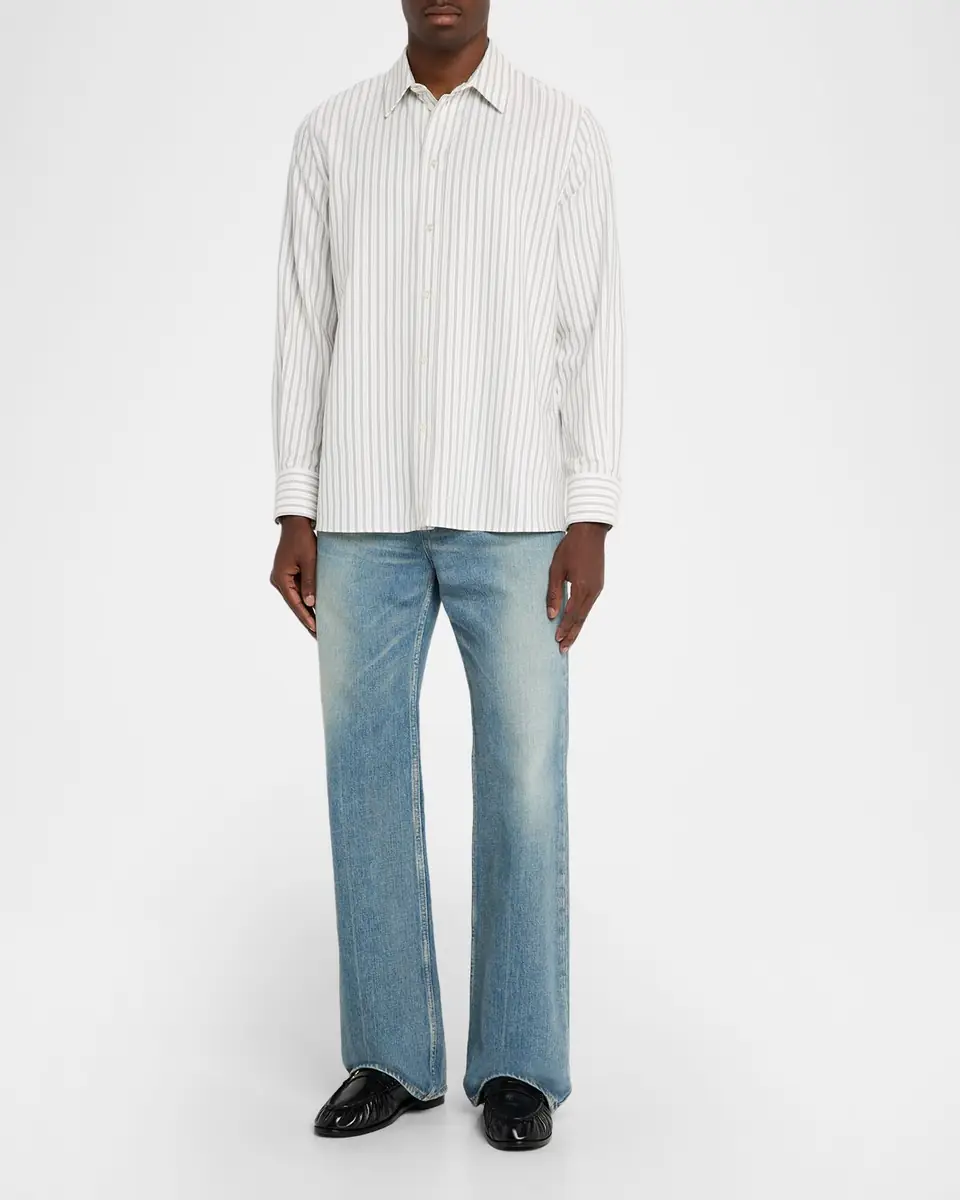 Saint Laurent Men's Striped Sport Shirt | Thumbnail 2 Saint Laurent Men's Striped Sport Shirt | Thumbnail 2