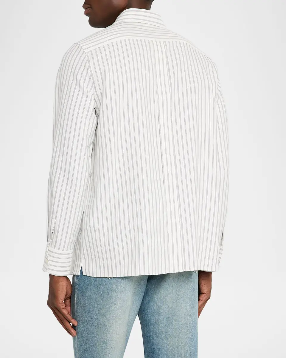 Saint Laurent Men's Striped Sport Shirt | Thumbnail 3 Saint Laurent Men's Striped Sport Shirt | Thumbnail 3