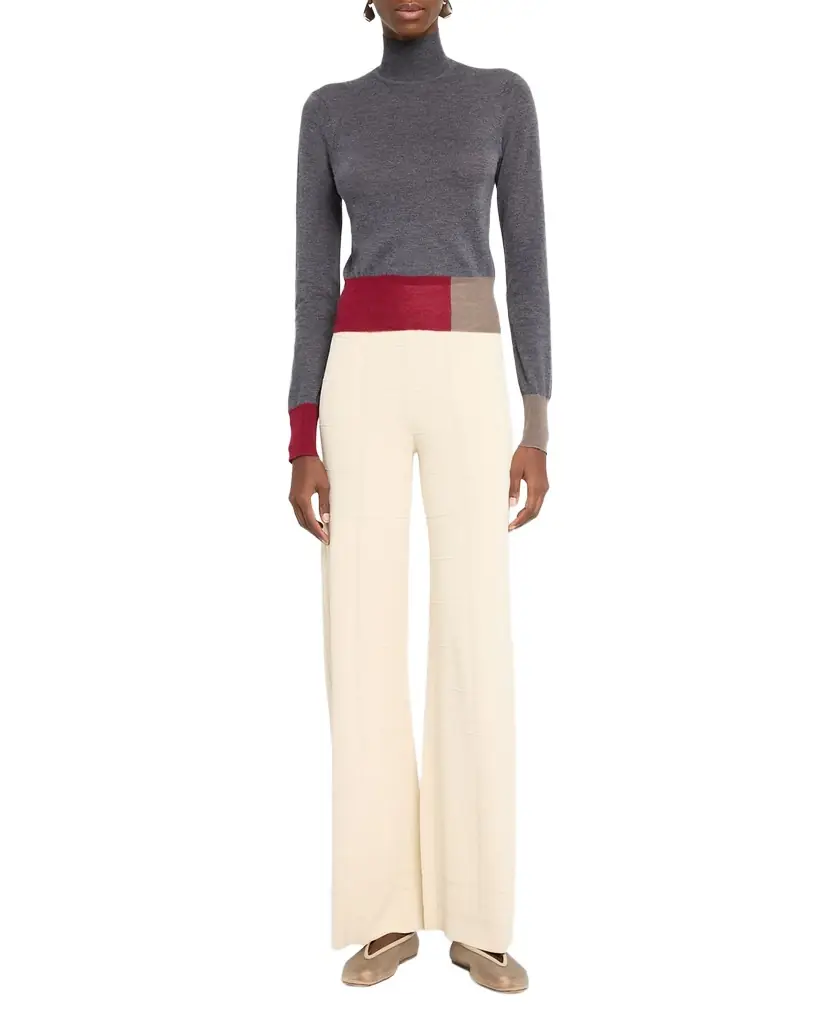 Joseph Straight-Leg Viscose Knit Trousers | Image 1 Joseph Straight-Leg Viscose Knit Trousers | Image 1