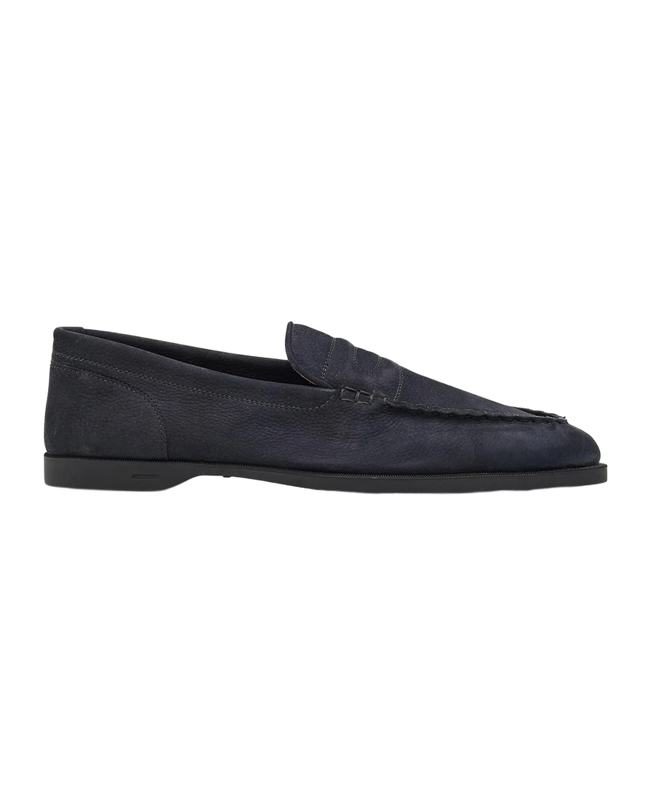 John Lobb Men's Pace Nubuck Leather Penny Loafers