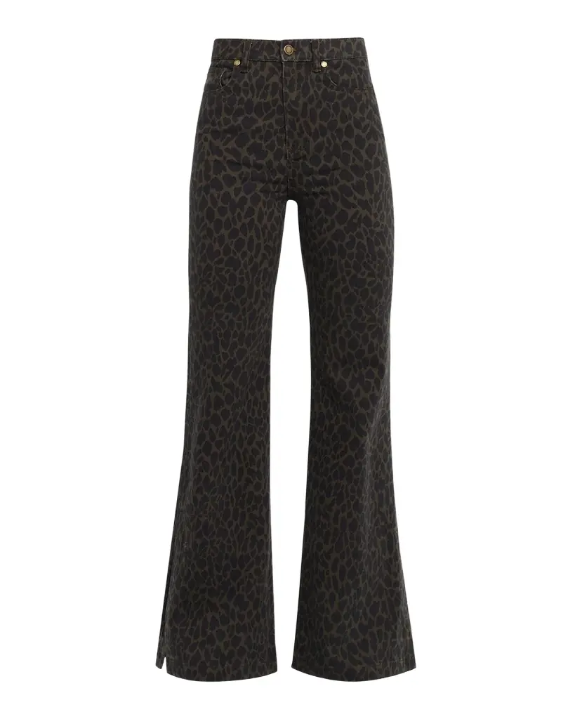 Ramy Brook Tyra Printed Wide-Leg Jeans