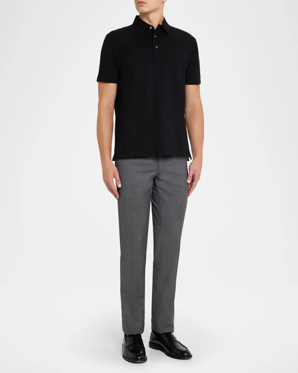 Ralph Lauren Purple Label Cotton-Cashmere Piqué Polo Shirt | Thumbnail 2 Ralph Lauren Purple Label Cotton-Cashmere Piqué Polo Shirt | Thumbnail 2