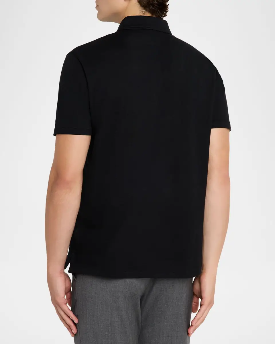 Ralph Lauren Purple Label Cotton-Cashmere Piqué Polo Shirt | Thumbnail 3 Ralph Lauren Purple Label Cotton-Cashmere Piqué Polo Shirt | Thumbnail 3