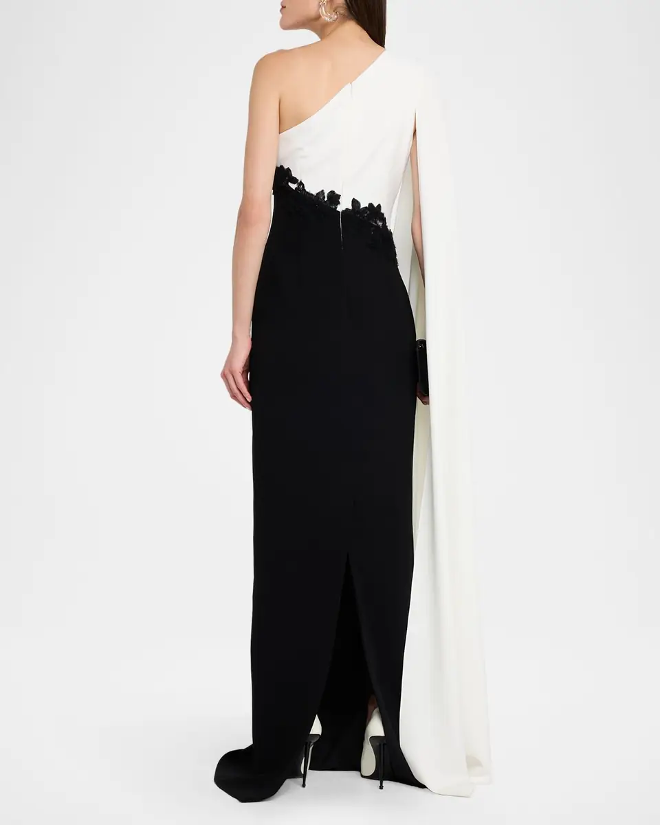 Rickie Freeman for Teri Jon Cape-Sleeve Column Gown | Thumbnail 3 Rickie Freeman for Teri Jon Cape-Sleeve Column Gown | Thumbnail 3