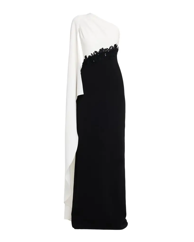 Rickie Freeman for Teri Jon Cape-Sleeve Column Gown | Image 1 Rickie Freeman for Teri Jon Cape-Sleeve Column Gown | Image 1