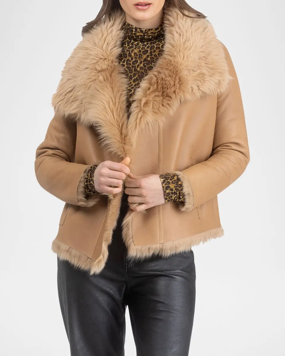 Gorski Reversible Toscana Lamb Shearling Jacket | Thumbnail 5 Gorski Reversible Toscana Lamb Shearling Jacket | Thumbnail 5