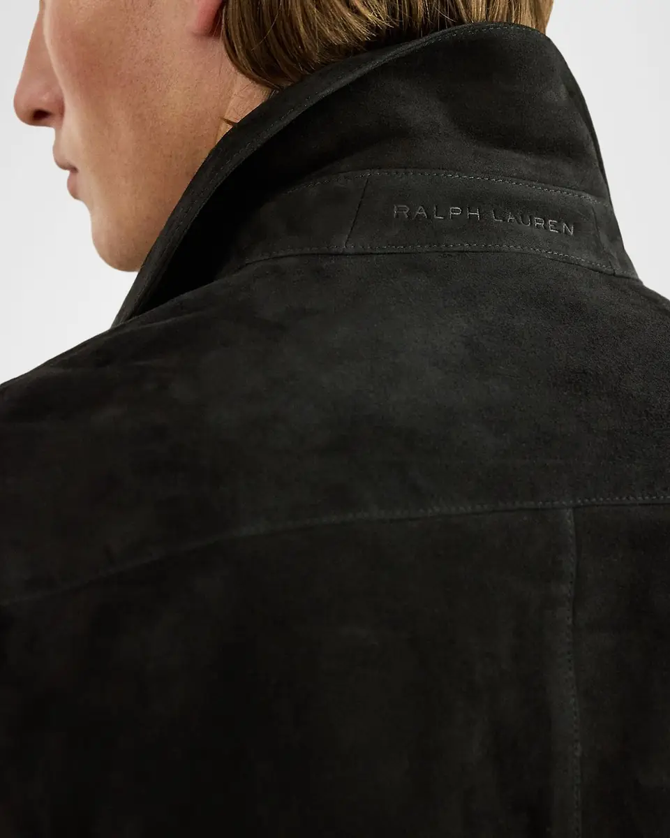 Ralph Lauren Purple Label Men's Suede Overshirt | Thumbnail 5 Ralph Lauren Purple Label Men's Suede Overshirt | Thumbnail 5