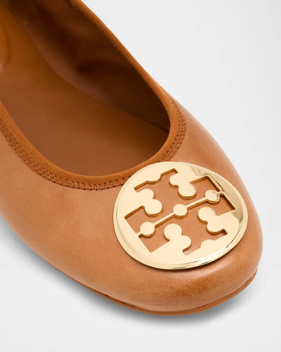 Tory Burch Reva Travel Leather Ballet Flats | Thumbnail 5 Tory Burch Reva Travel Leather Ballet Flats | Thumbnail 5