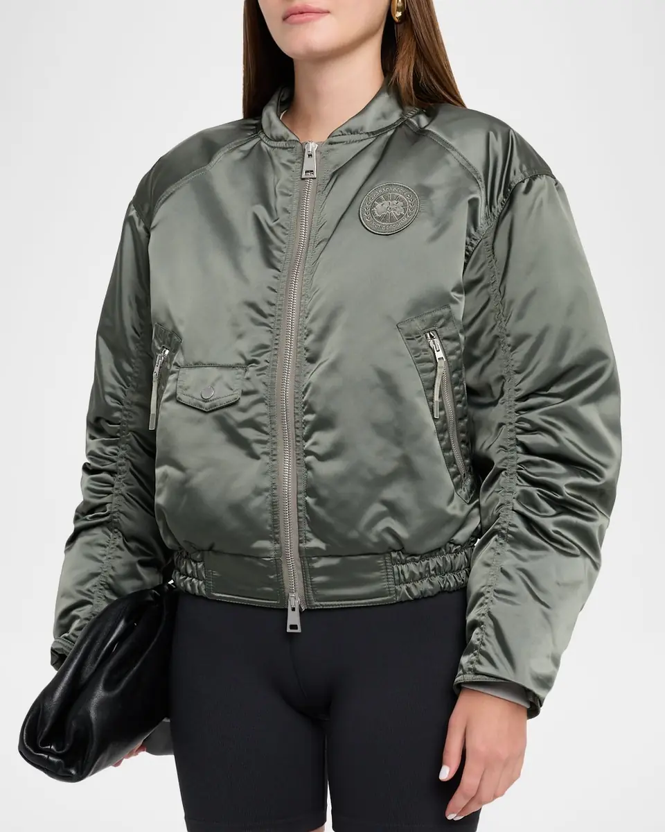 Canada Goose Jade Down Satin Bomber Jacket | Thumbnail 4