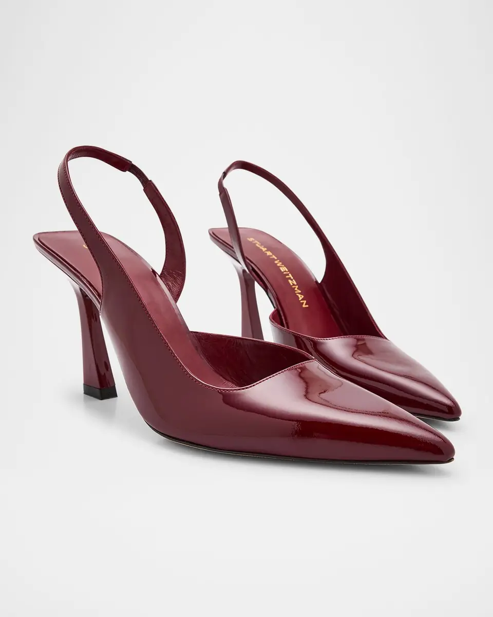 Stuart Weitzman Vinnie D 'Orsay Patent Leather Slingback Pumps | Thumbnail 5 Stuart Weitzman Vinnie D 'Orsay Patent Leather Slingback Pumps | Thumbnail 5