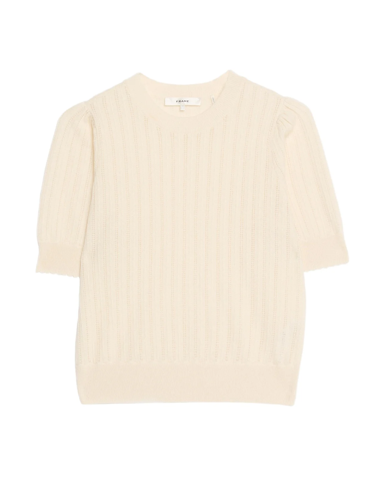 The Ladder Pointelle Cashmere Sweater