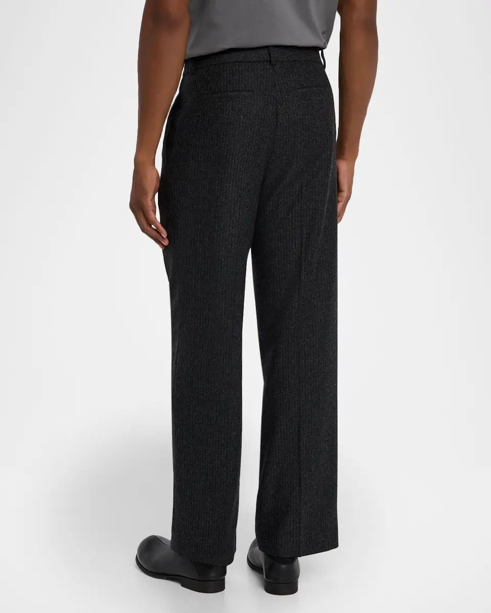 Frame Men's Pinstripe Wide Leg Trousers | Thumbnail 3 Frame Men's Pinstripe Wide Leg Trousers | Thumbnail 3