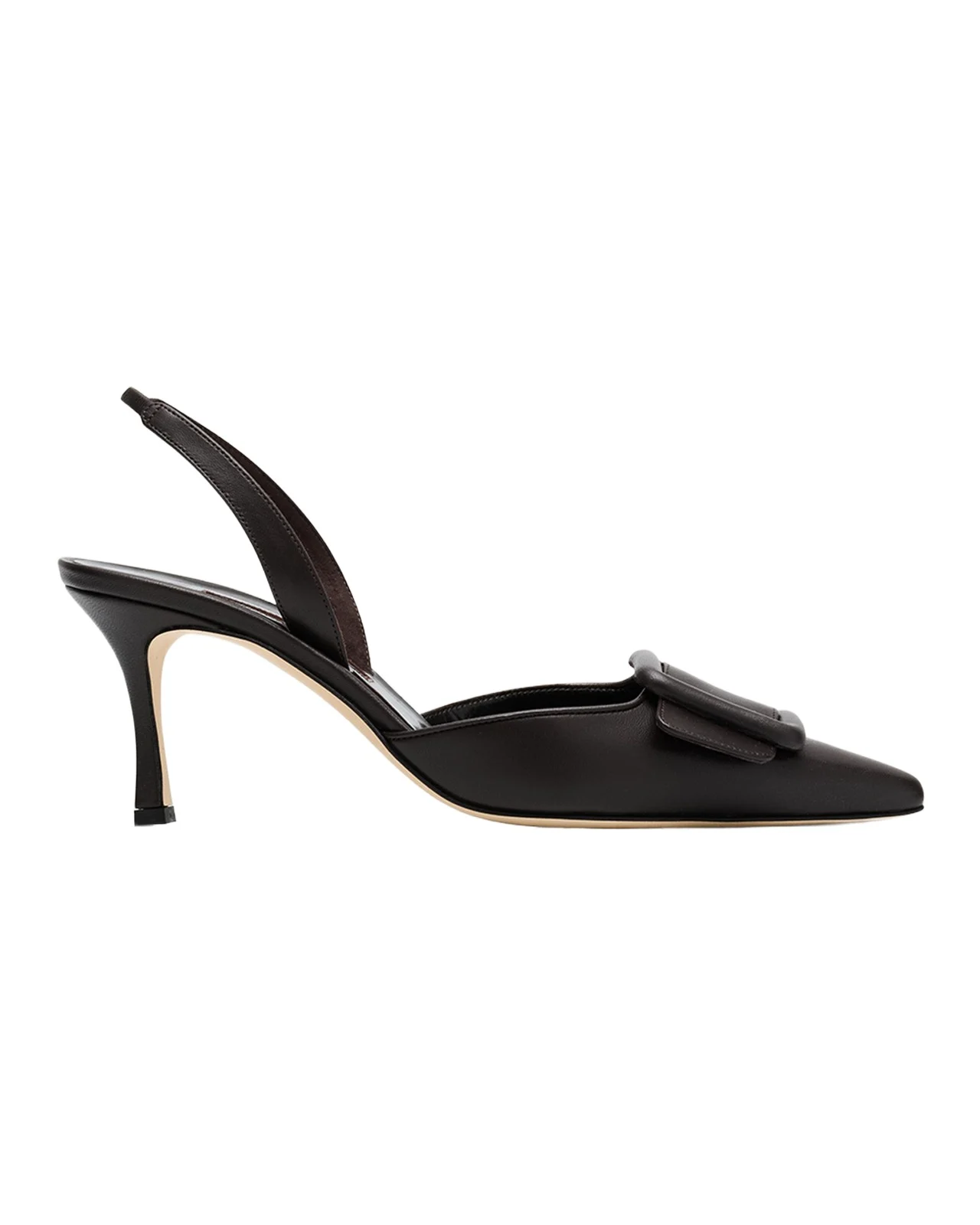 Maysli Leather Buckle Halter Pumps Maysli Leather Buckle Halter Pumps