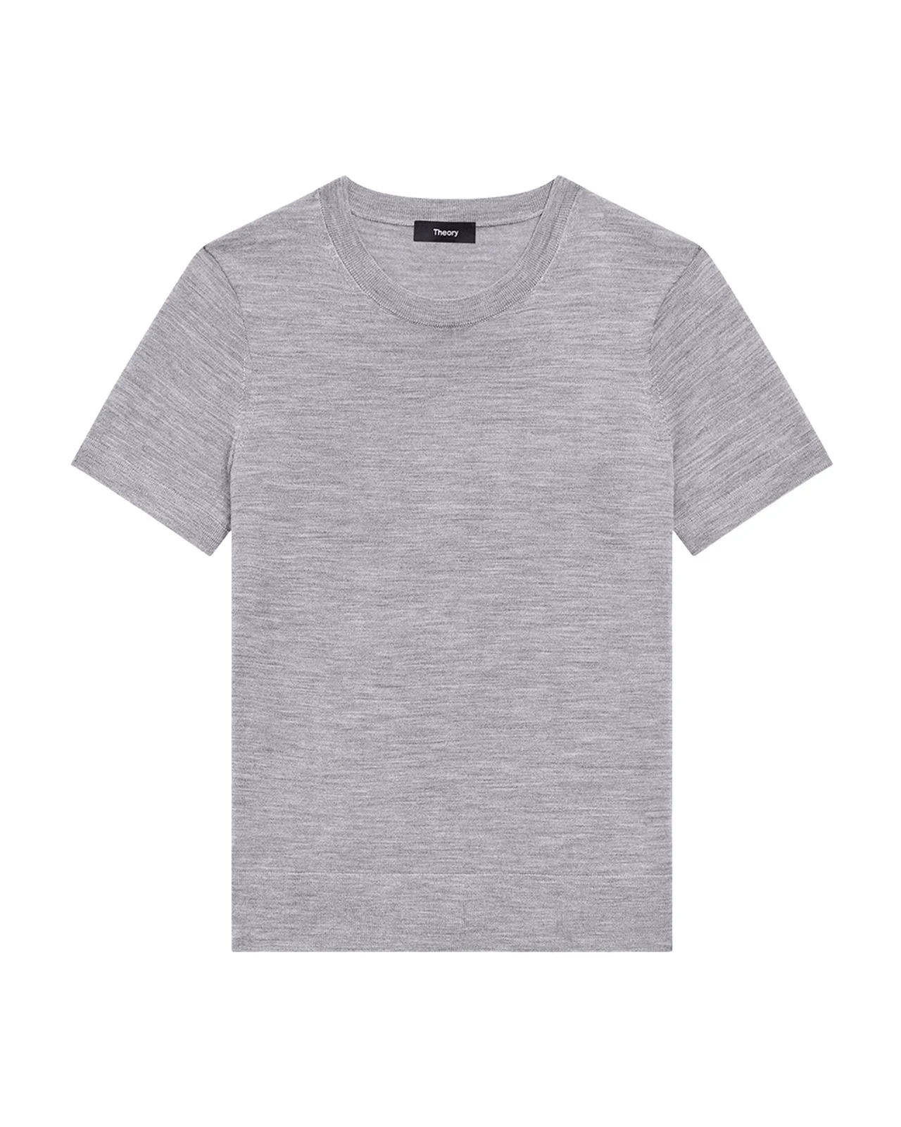 Theory Regal Merino Wool Short-Sleeve Crew T-Shirt