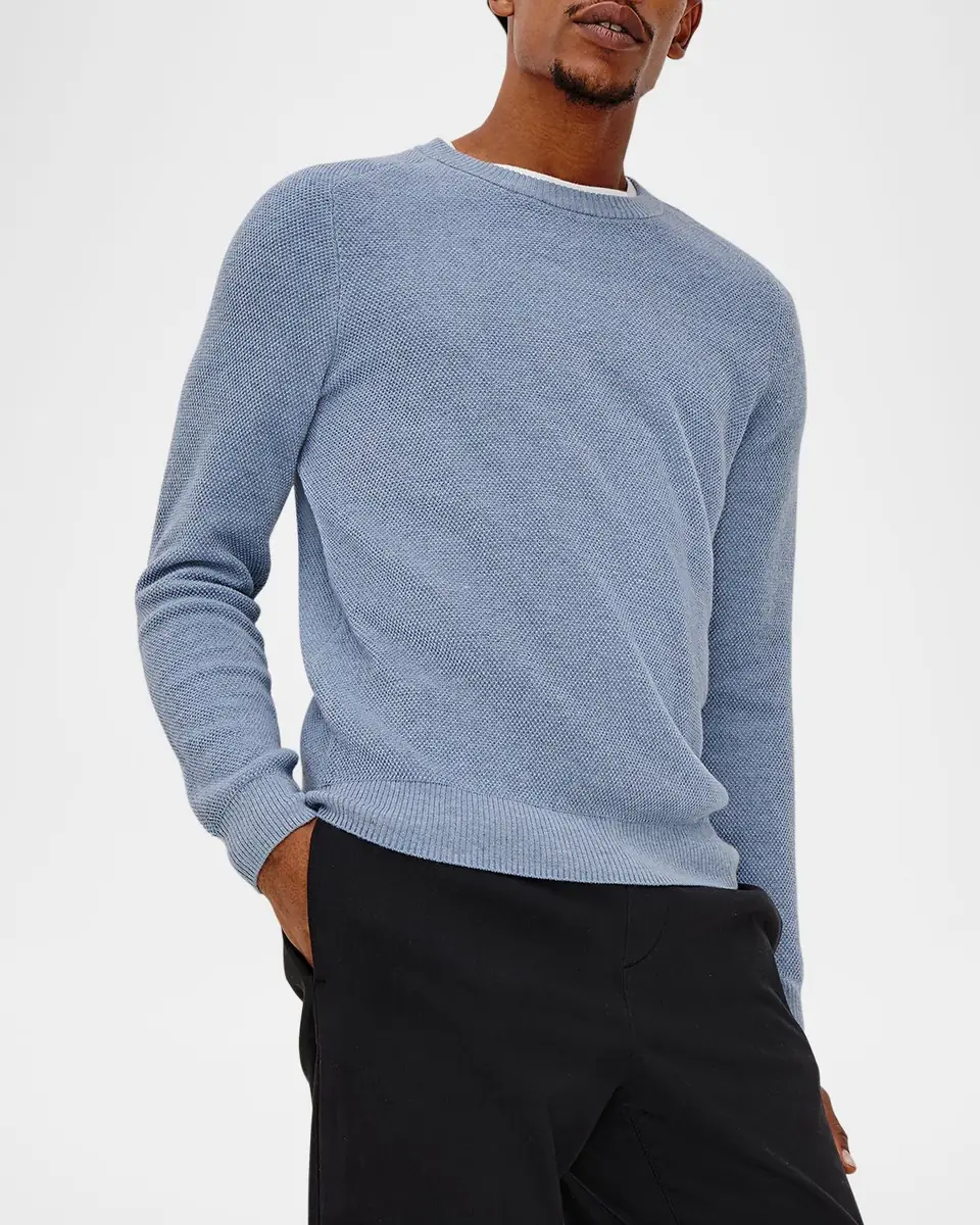 RAILS Men's Vann Texture Knit Crewneck Sweater | Thumbnail 4 RAILS Men's Vann Texture Knit Crewneck Sweater | Thumbnail 4