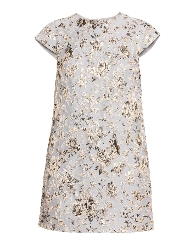 Sachin & Babi Galina Metallic Floral Jacquard Mini Shift Dress | Image 1 Sachin & Babi Galina Metallic Floral Jacquard Mini Shift Dress | Image 1