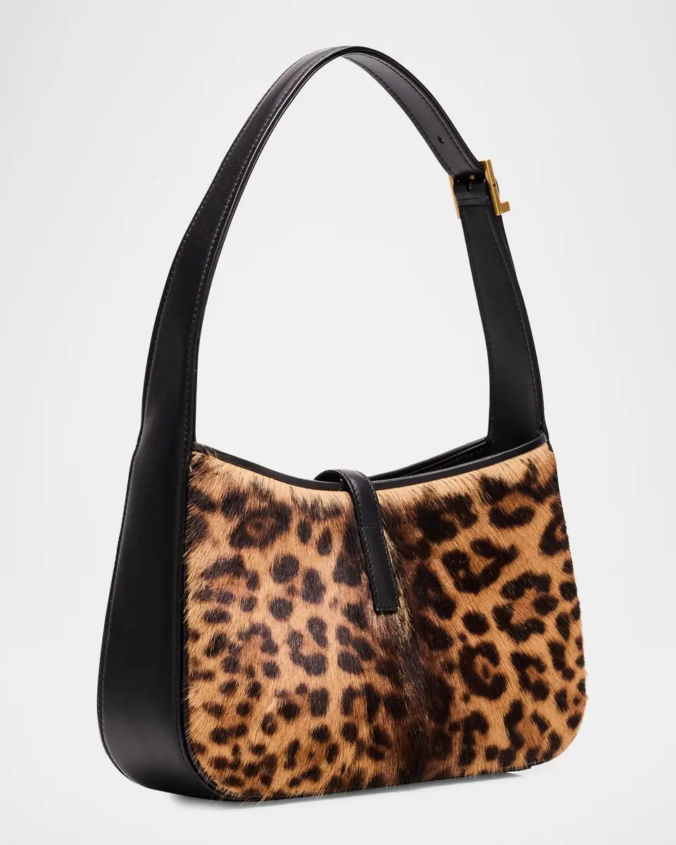 Saint Laurent Le 5 A 7 Shoulder Bag in Leopard-Print Calf Hair | Thumbnail 3 Saint Laurent Le 5 A 7 Shoulder Bag in Leopard-Print Calf Hair | Thumbnail 3